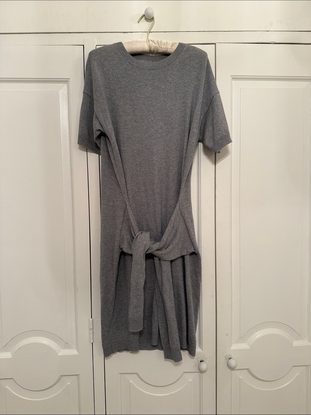 The Vince tie-front sweater dress for looking chic and being comfortable (M)